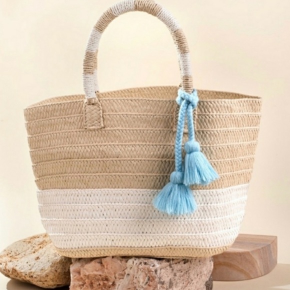 NWOT Altru straw tote/beach bag - Picture 6 of 8